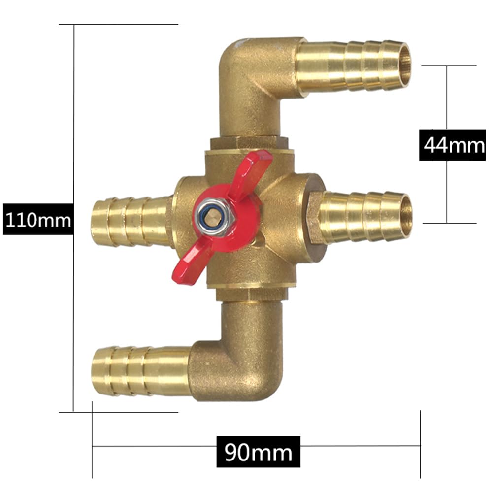 Joywayus close-up of 5/8 inch barb highlighting secure hose fit and seal benefit