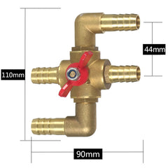 Joywayus close-up of 5/8 inch barb highlighting secure hose fit and seal benefit