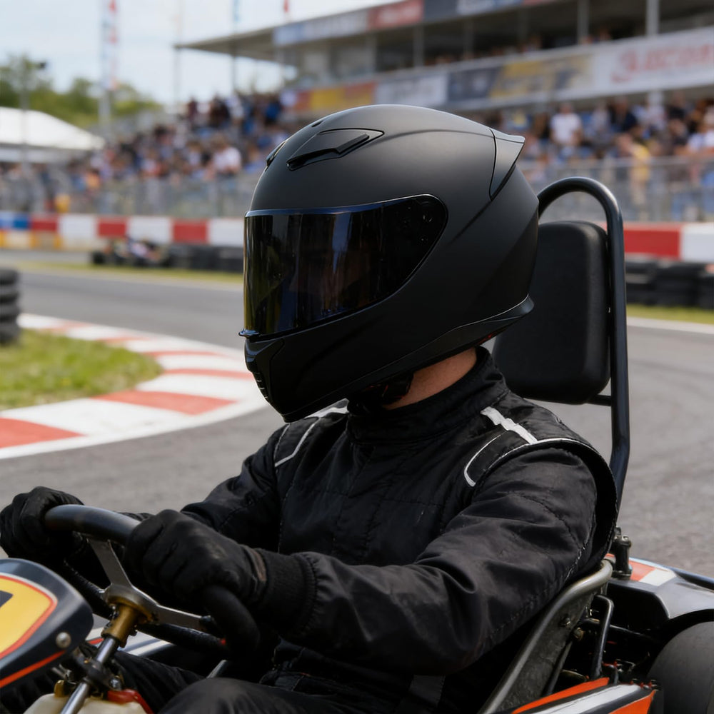 JQF Gear visor close-up showing latch and clarity for improved visibility benefit