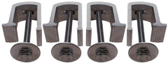 JQuad hardware layout with zinc-plated bolts, nyloc nuts, and large washer for longevity