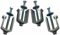 JQuad clamps installed on an aluminum toolbox demonstrating secure no-drill attachment