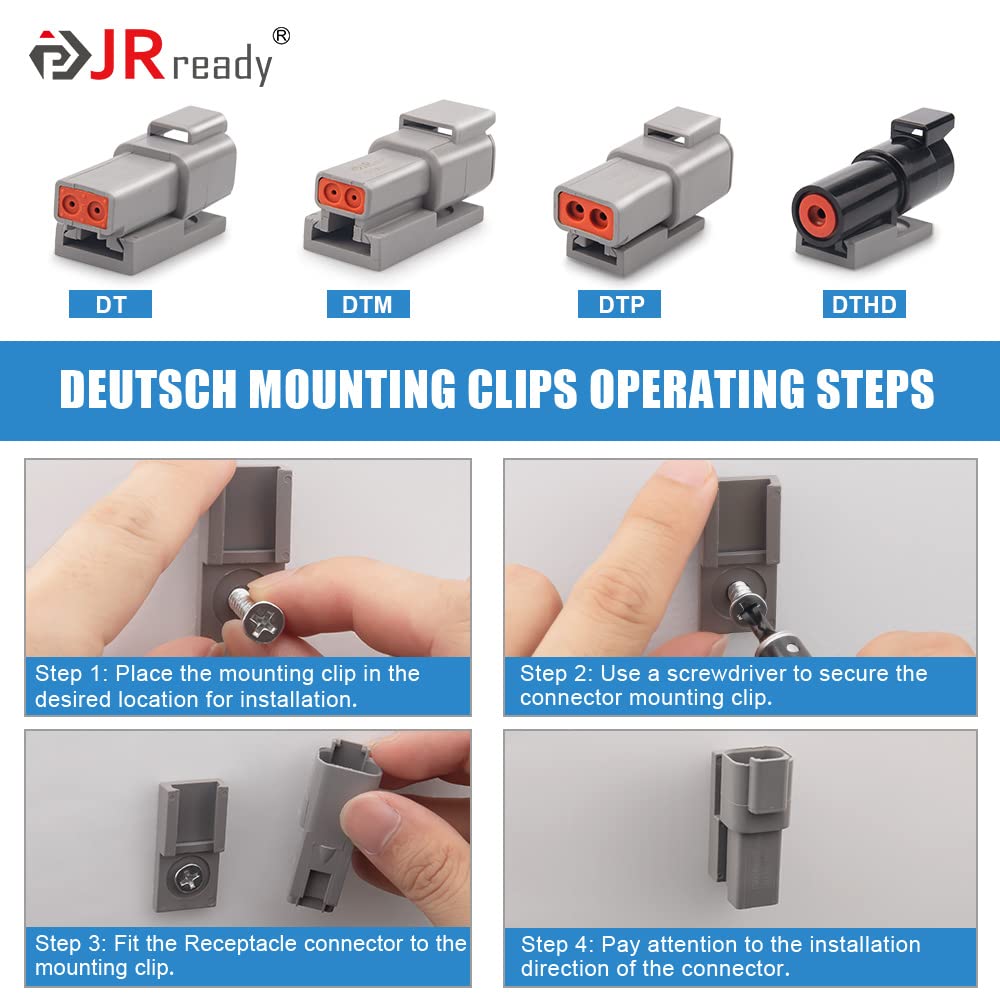 JRready back-of-connector label showing part numbers for accurate inventory management