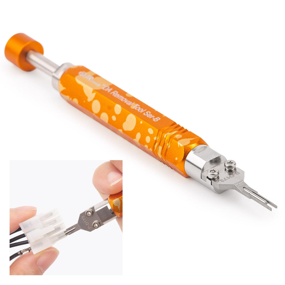JRready front view of pin extractor showing compact tool and quick identification benefit