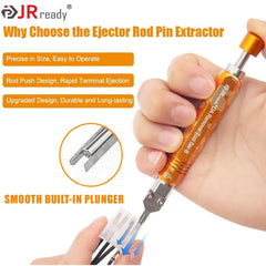 JRready plunger detail demonstrating built-in ejector rod for smoother depinning benefit