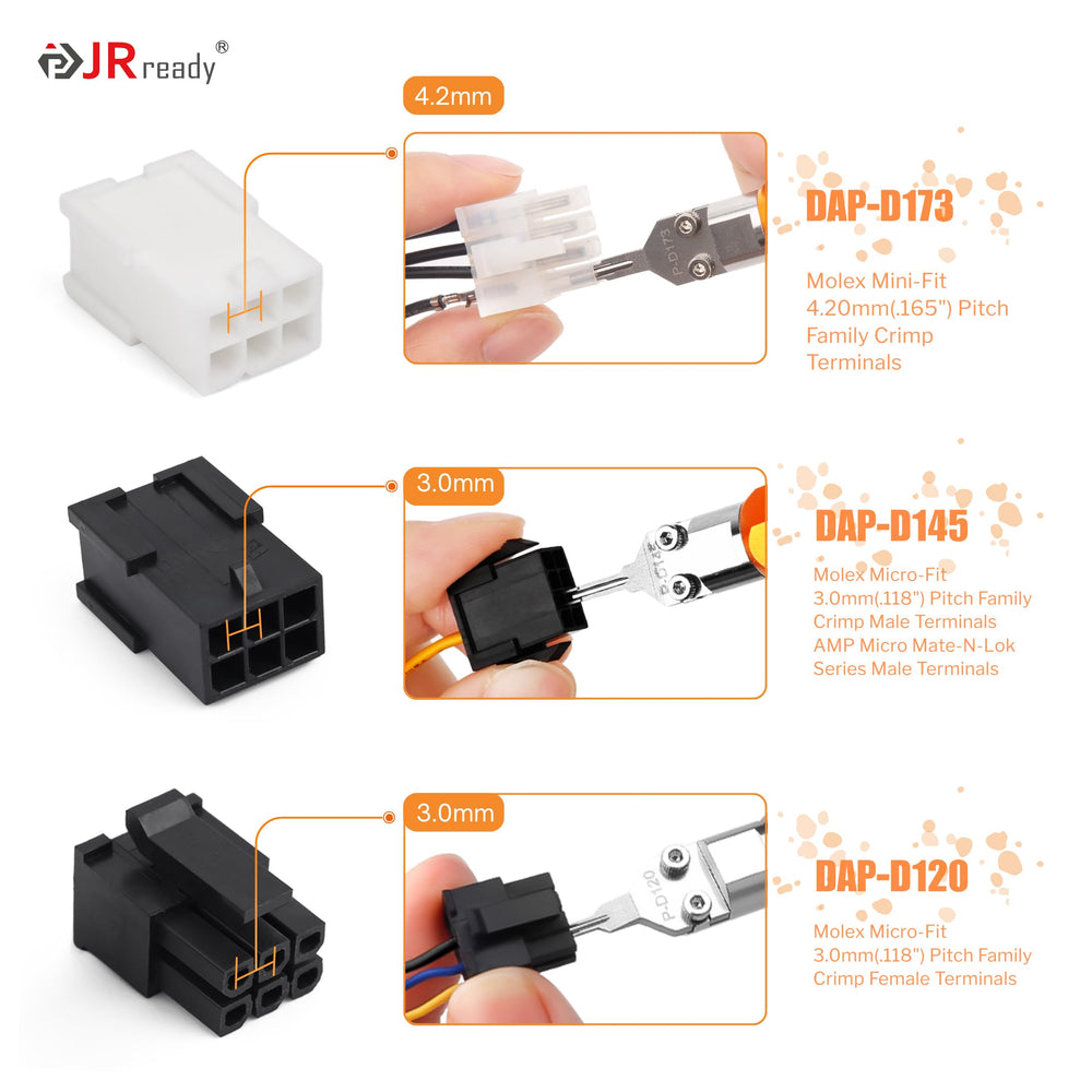 JRready close-up of hardened extraction tip for precise terminal engagement benefit