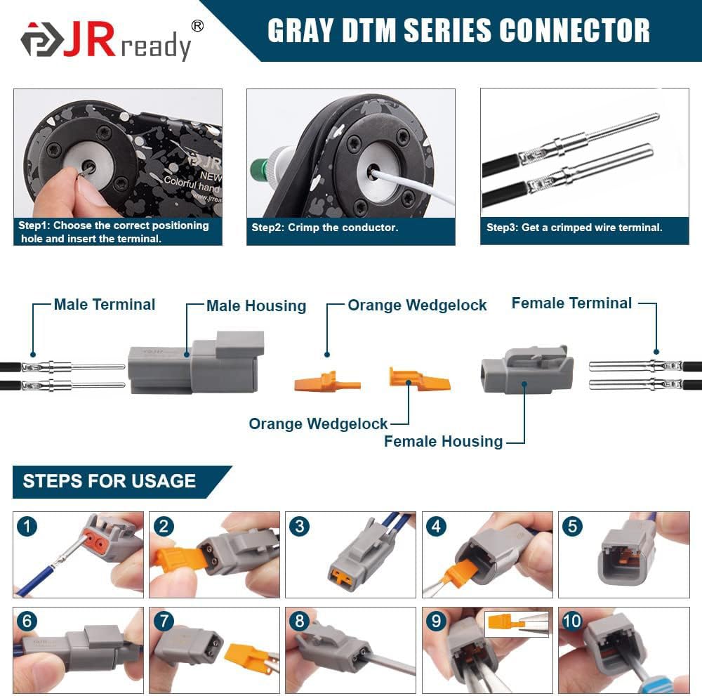 JRready connectors used on a jetski showing marine-ready waterproof electrical protection