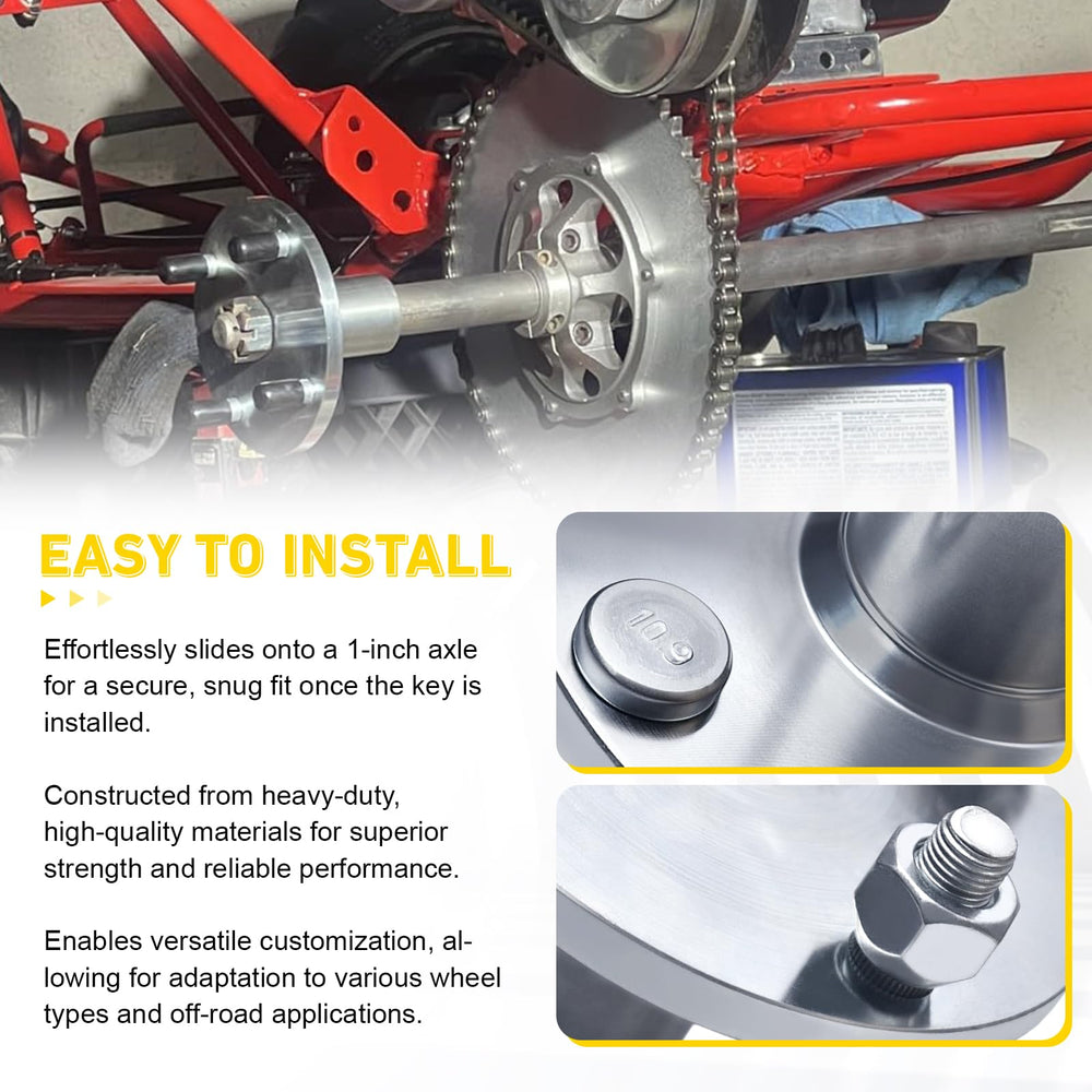 jtfrkope assembled on axle illustrating sealed fit and aligned wheel mounting