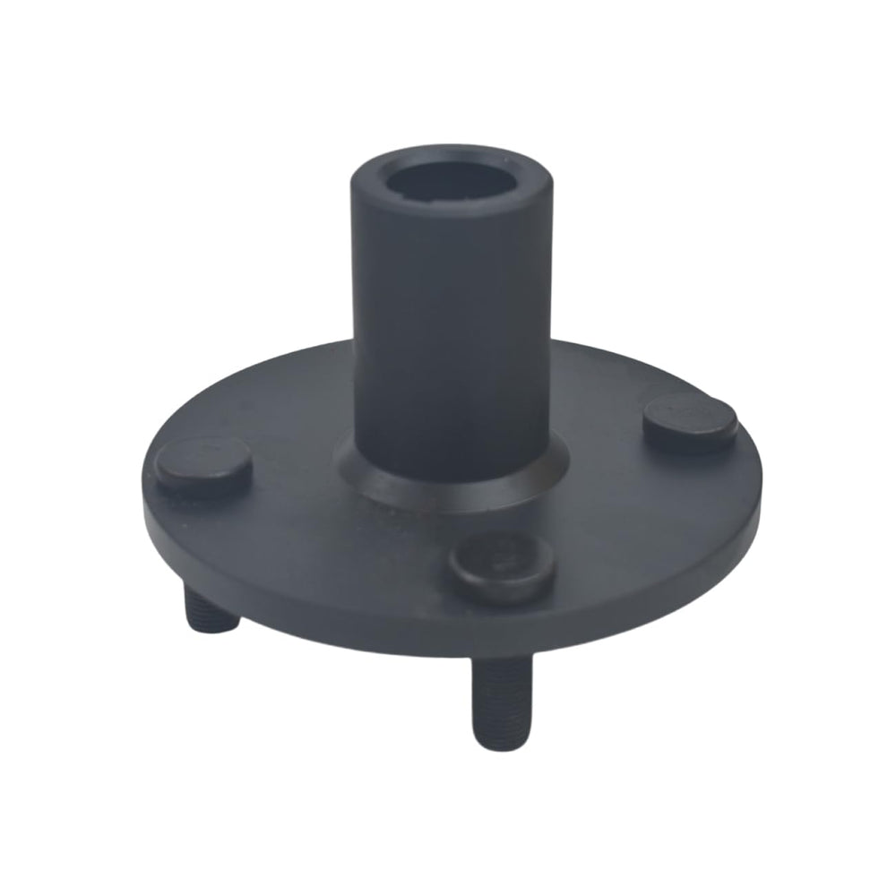 jtfrkope hub installed on an 8" go-kart wheel, ready-for-use stability