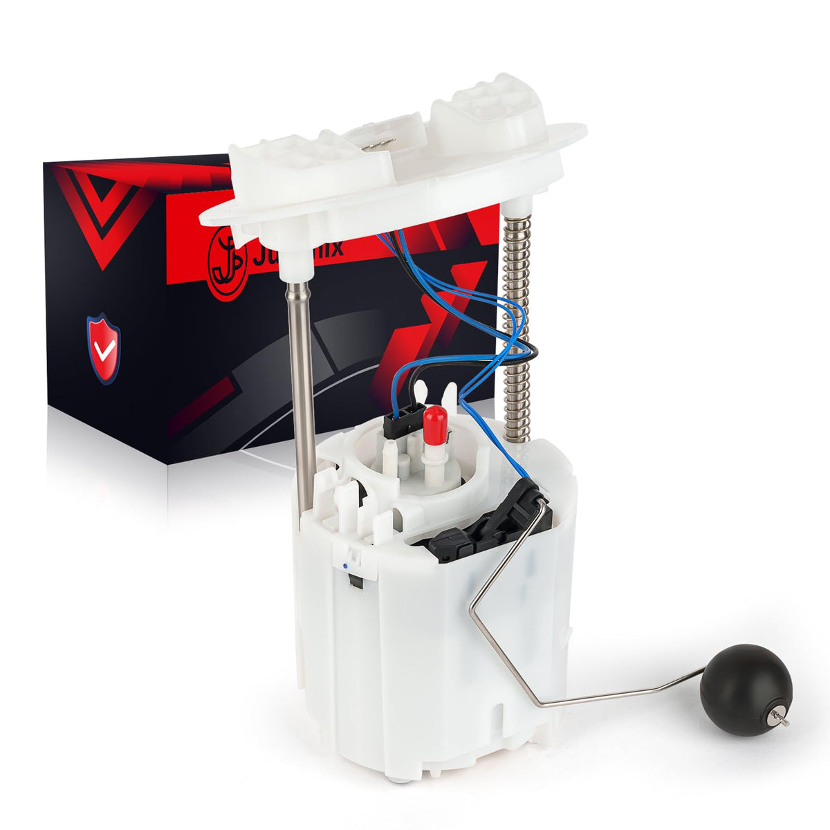 JuFenix front assembly showing pump and sender for direct-fit replacement benefit