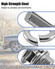 JUFWKO bolt, nut and washer assembly detail demonstrating secure mounting and easy fit