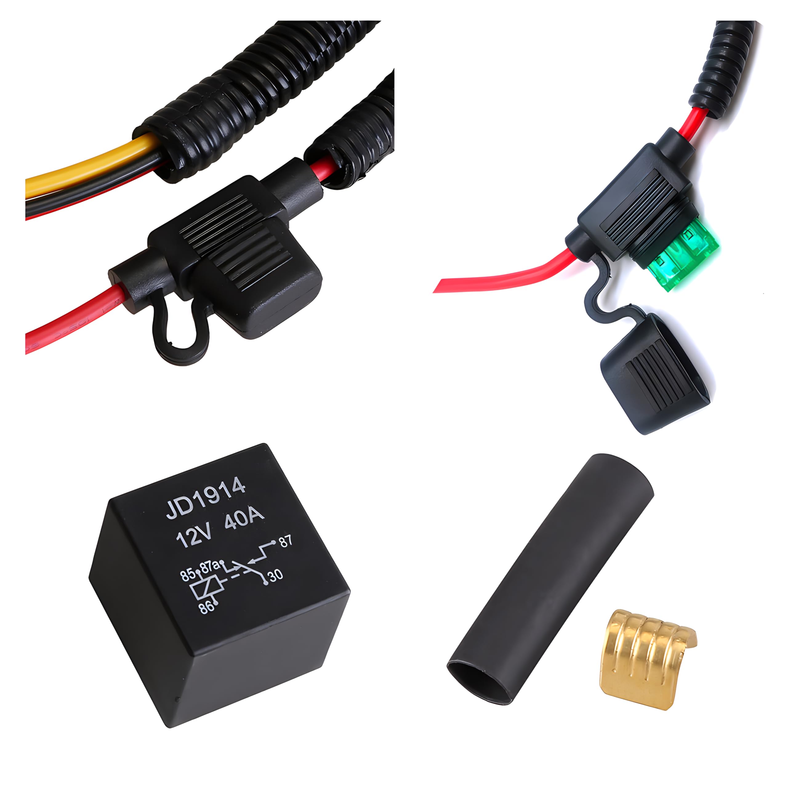 JUNRUO connector detail highlighting OEM-style plugs for easy installation