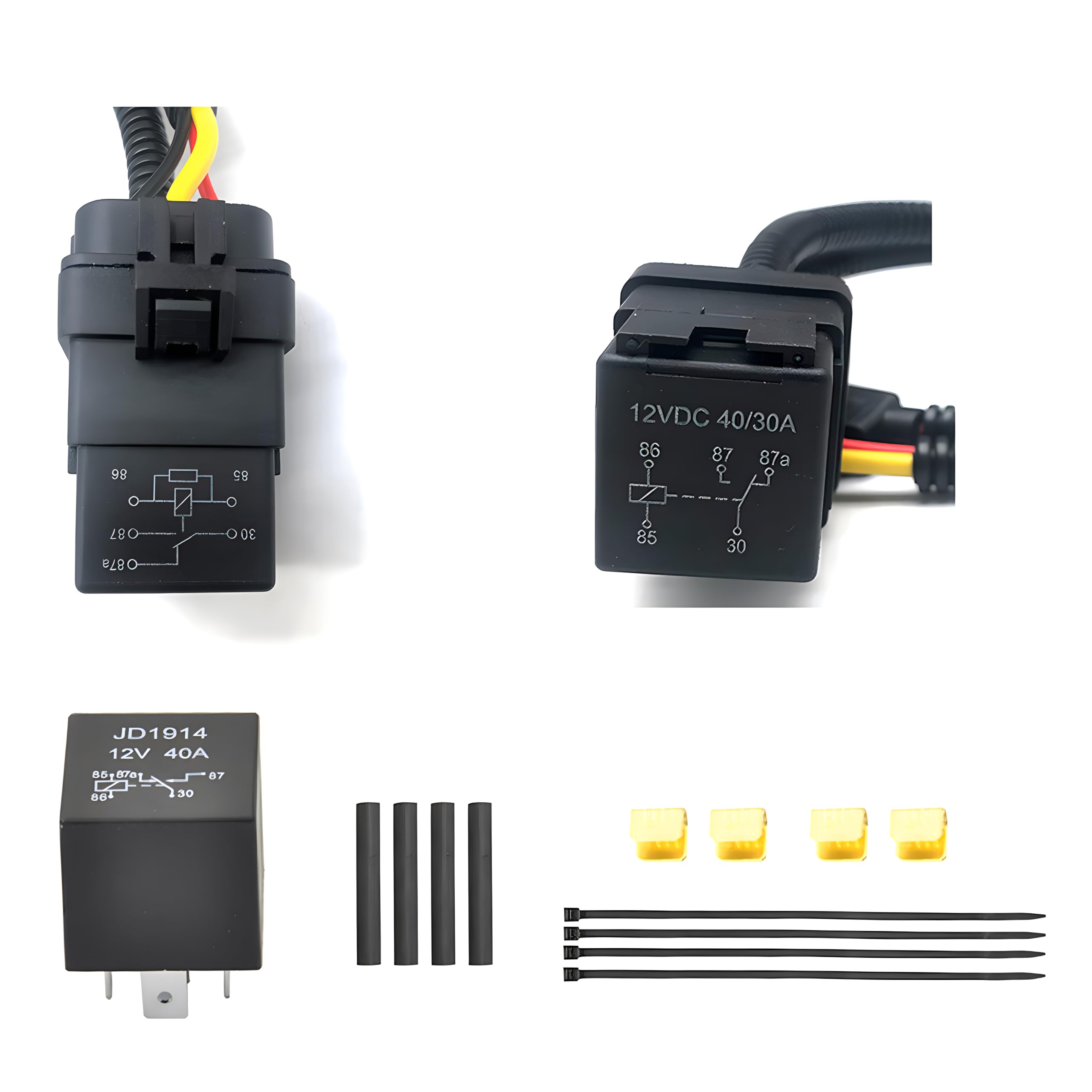 JUNRUO relay installed in vehicle demonstrating secure in-vehicle fit