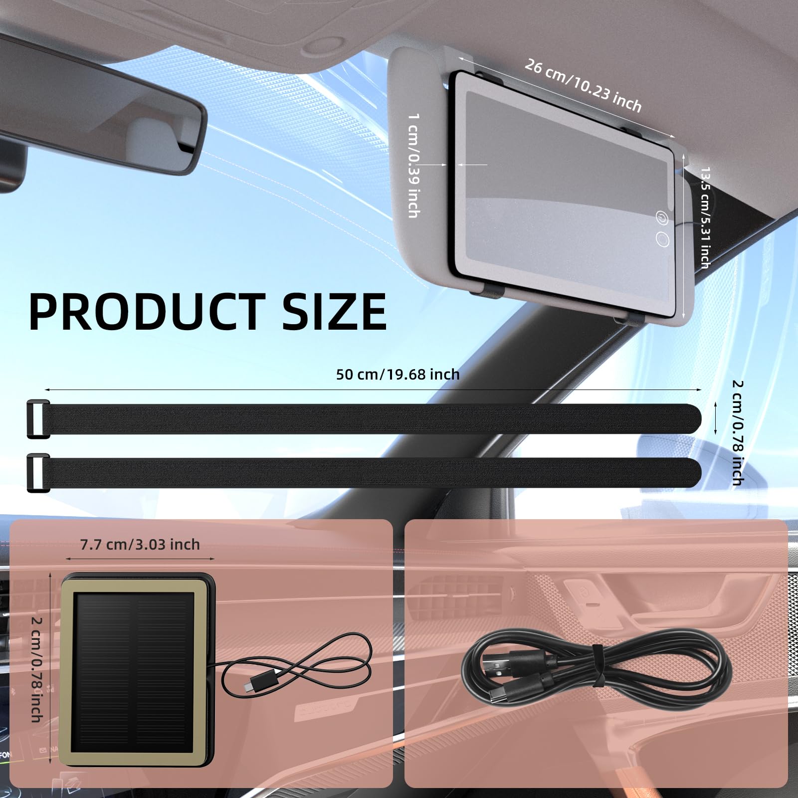 Junyaoxuan hook-and-loop strap mounting detail providing secure visor attachment