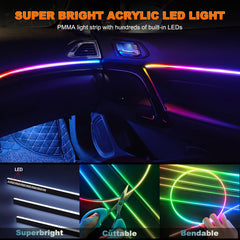 Jushope LEDs texture detail highlighting dense LEDs for consistent interior lighting