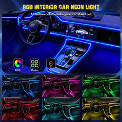 Jushope lights reacting to music in car for synchronized party-style illumination