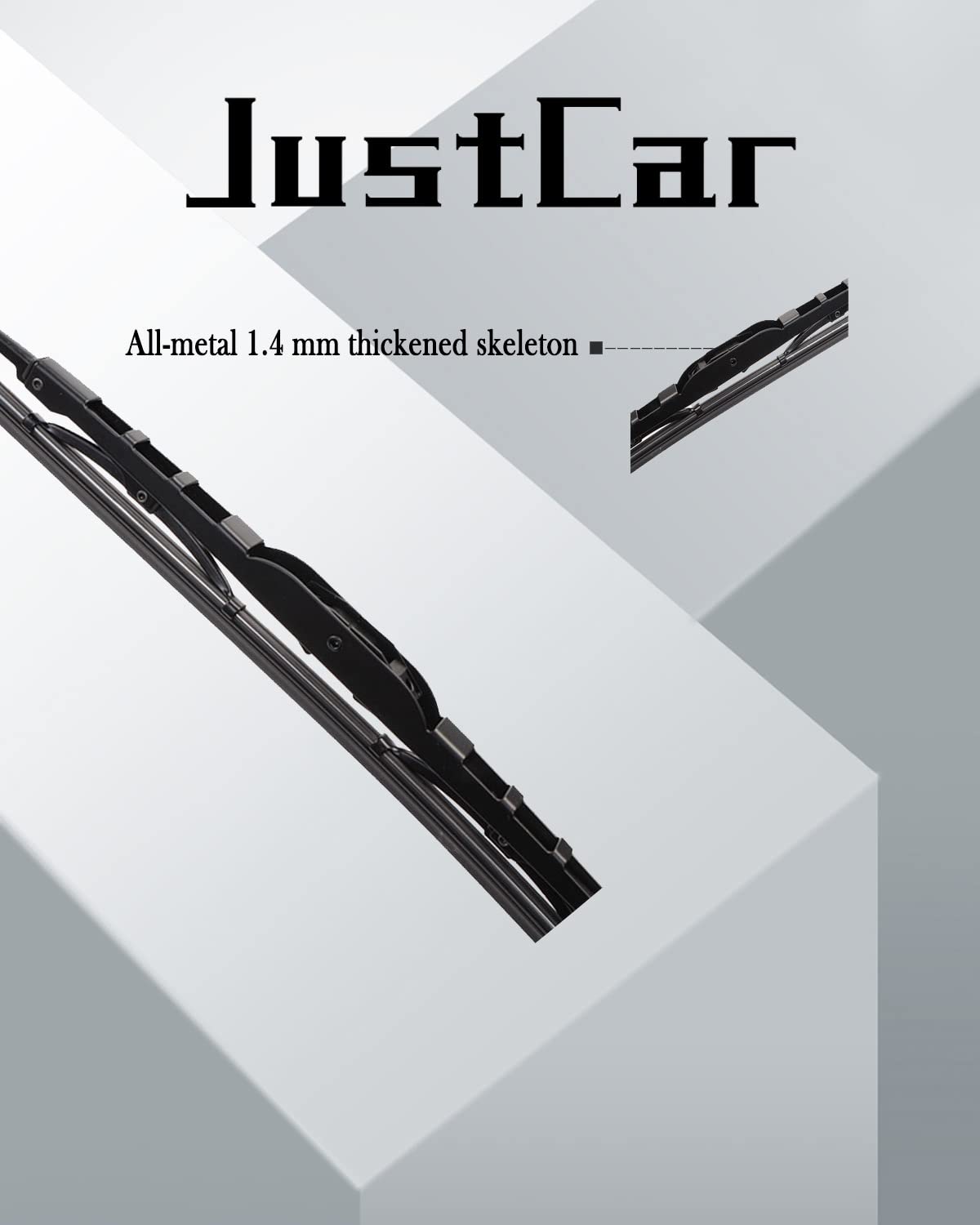 JustCar metal frame close-up highlighting sturdy construction and stability