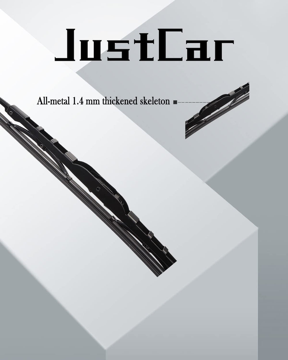 JustCar metal frame close-up highlighting sturdy construction and stability
