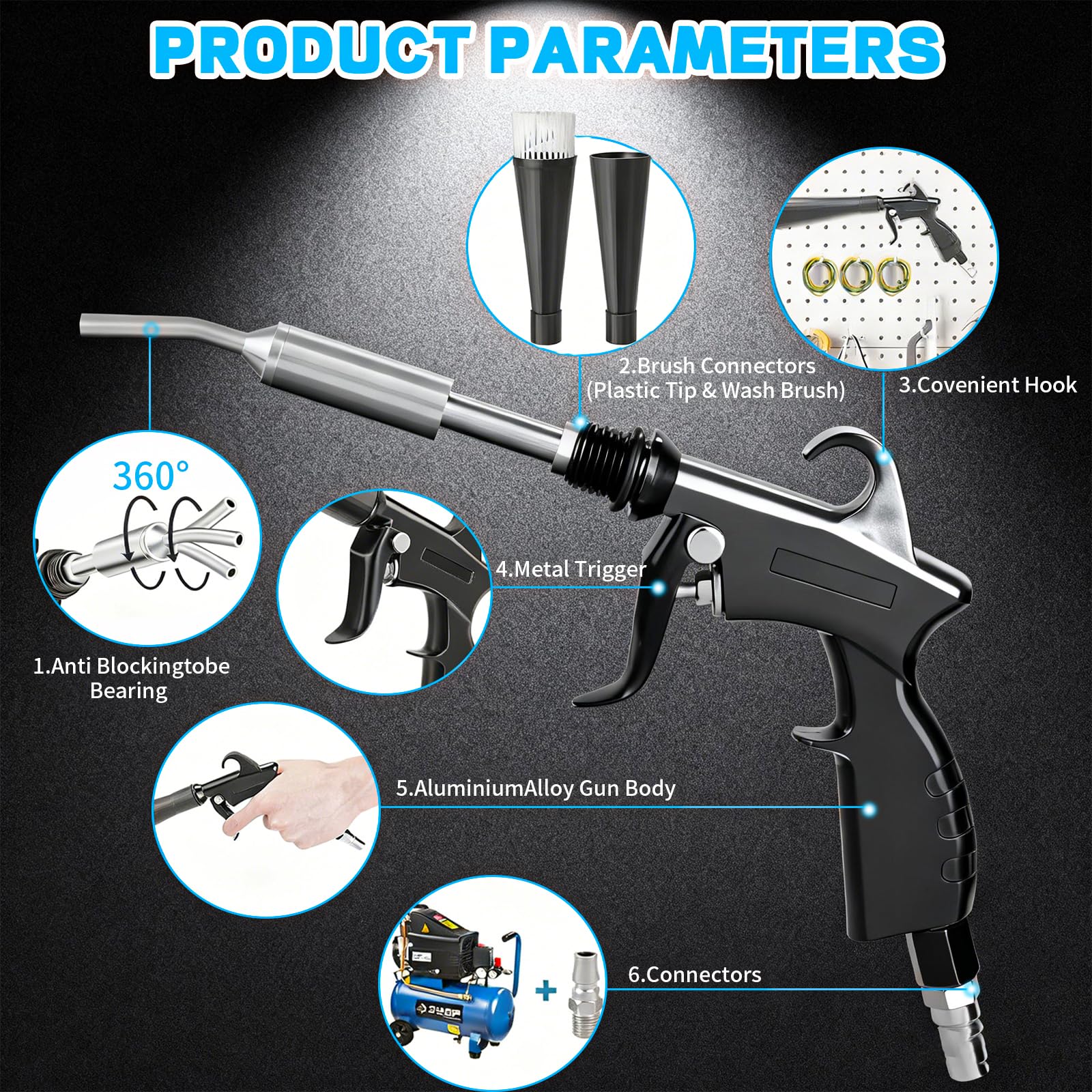 JUSTHERE gun in use drying a car seat for fast water removal