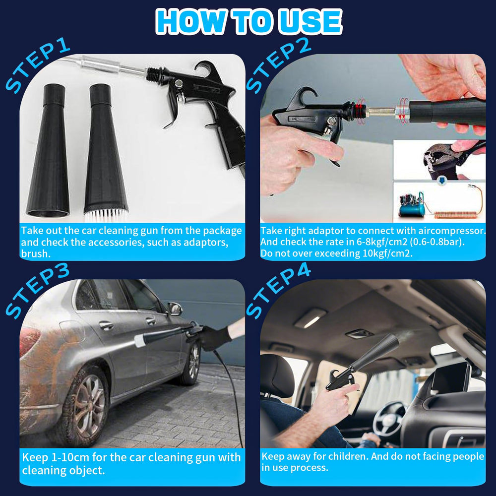 JUSTHERE gun hung on C-hook for neat storage and easy access