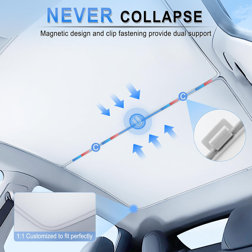 JUSTTOP folded sunshade compact in storage bag for easy transport