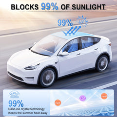 JUSTTOP reflective nano ice crystal surface reducing heat and glare
