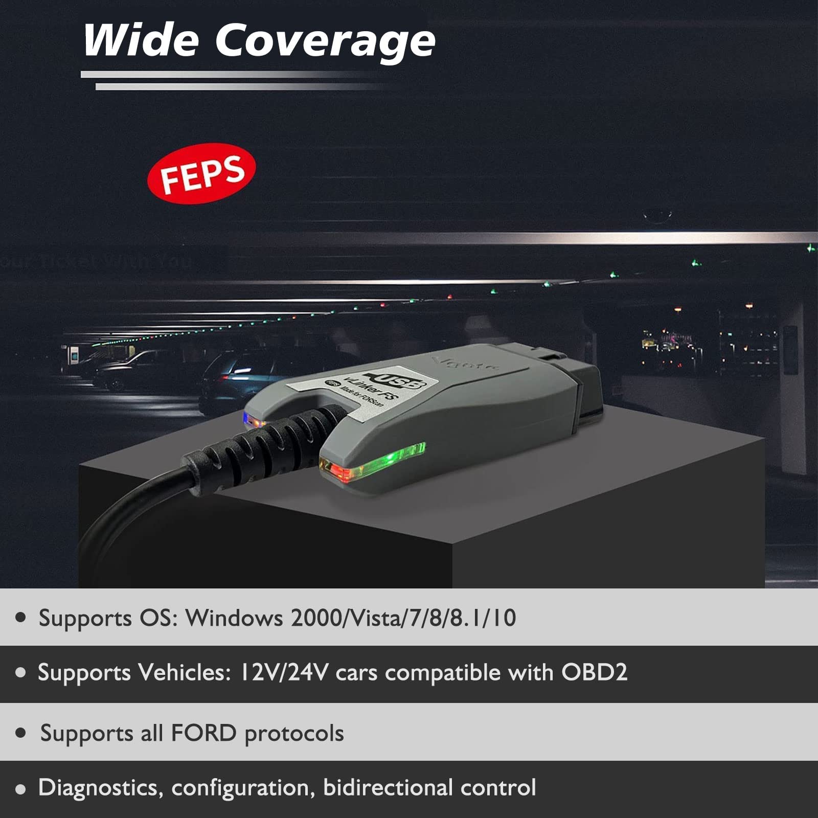 JUTA VLINKER FS LED indicator and label displaying status and professional reliability