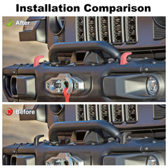 JWWY installation demonstration on Jeep showing simple warm-and-press fit