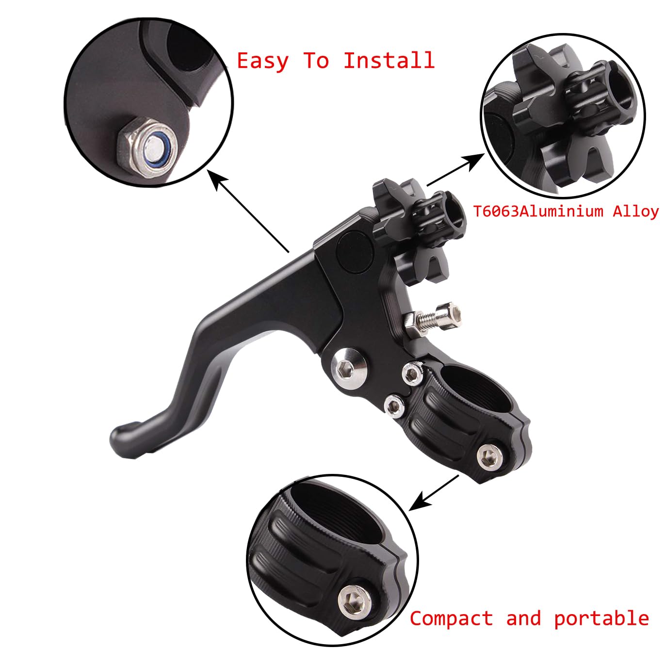 JXPANG lever installed on handlebar illustrating easier clutch operation