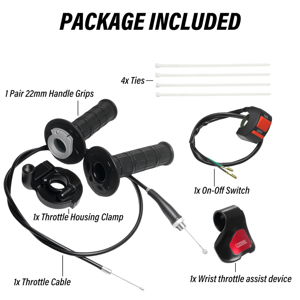 JXPANG installed on a mini bike handlebar demonstrating fit and control