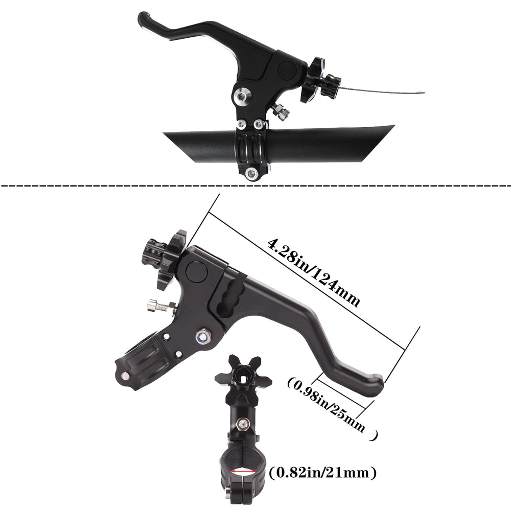 JXPANG lever next to ruler for size comparison to show compact fit