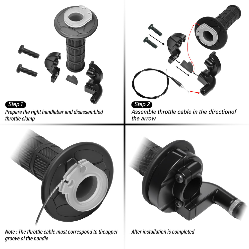 JXPANG wrist throttle assist mounted to reduce fatigue while riding
