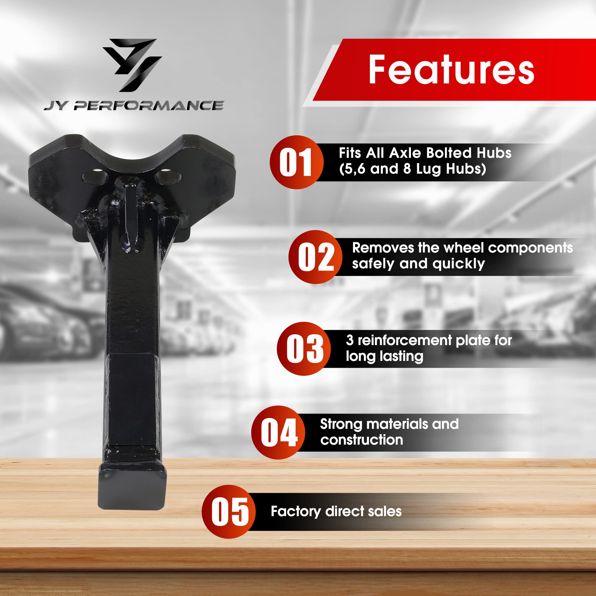 JY PERFORMANCE assorted adapters and bolts laid out for versatile bolt-size compatibility