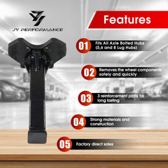 JY PERFORMANCE assorted adapters and bolts laid out for versatile bolt-size compatibility