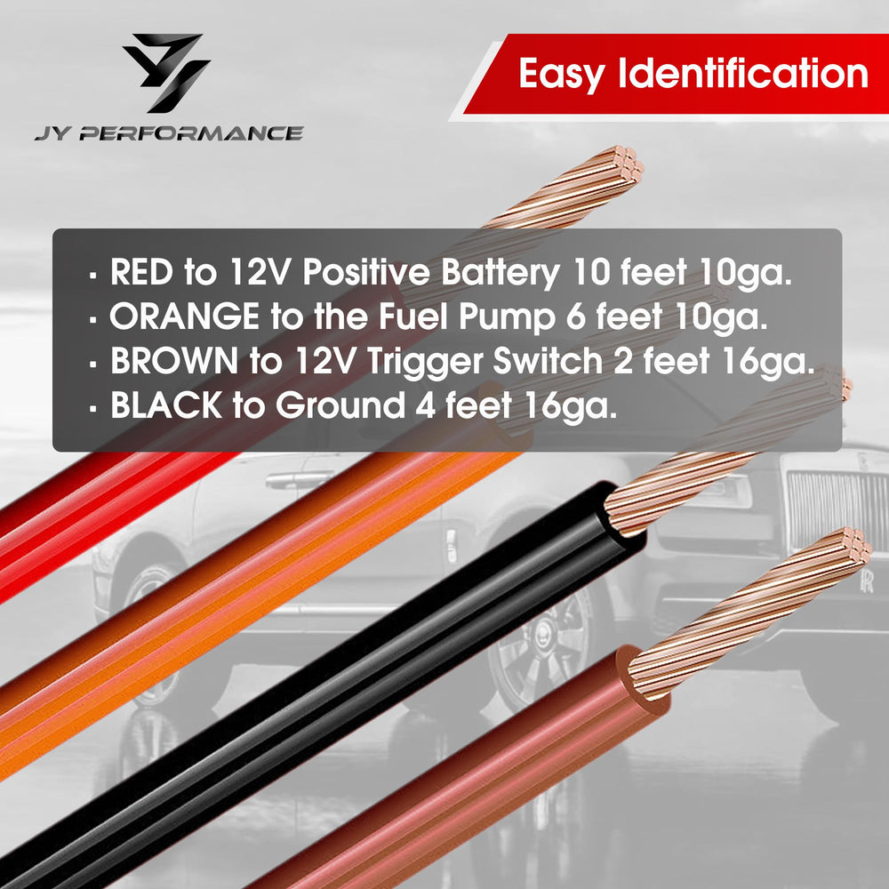 JY PERFORMANCE heavy-gauge wires detail reducing voltage drop and heat