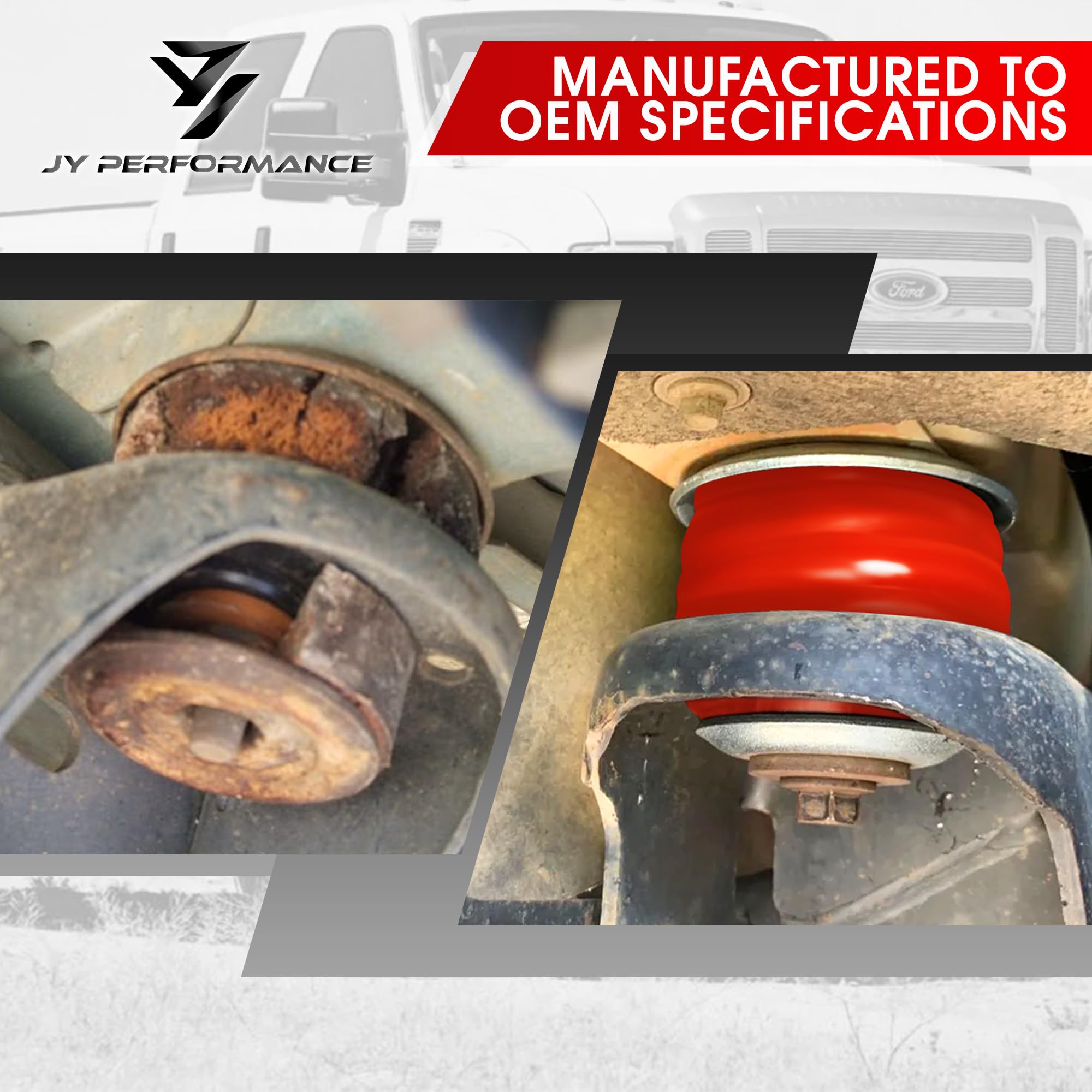 JY PERFORMANCE installed bushing on truck frame reducing cabin vibration and noise