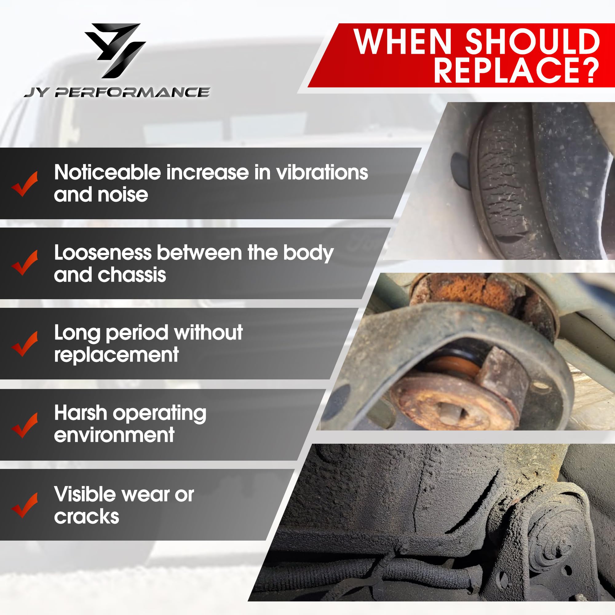 JY PERFORMANCE steel sleeve detail providing precise alignment and increased strength