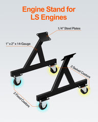 JY PERFORMANCE cradle with mounted LS engine for safe repair positioning