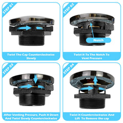 JYINCPED interior gasket seal closeup reducing leaks and vapor loss