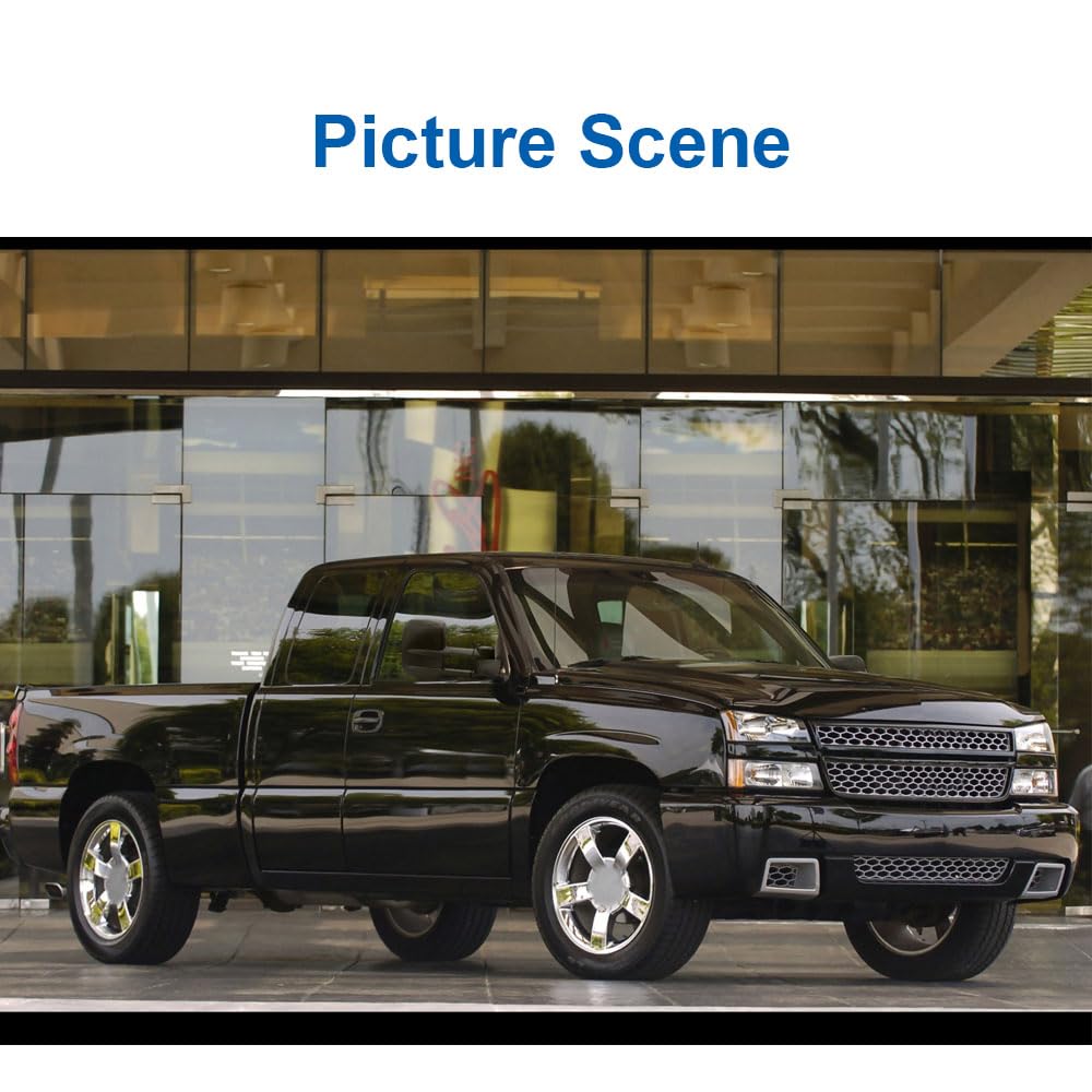 JZSUPER towing mirror on truck while towing trailer demonstrating road visibility