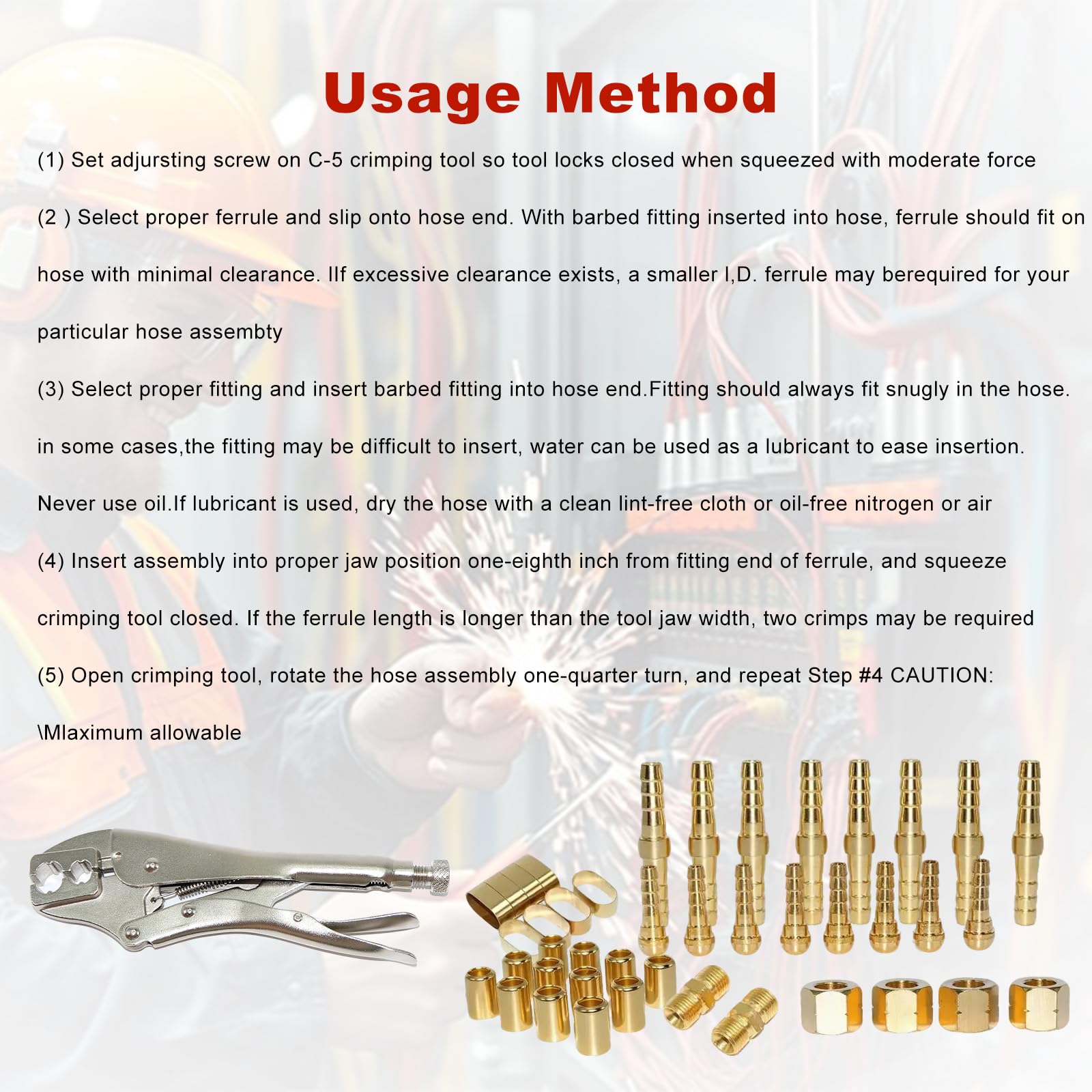 JZWELD lifestyle workbench use with technician repairing torch hose efficiently