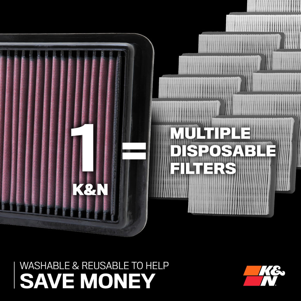 K&N filter in hand showing size and scale for quick visual fit confirmation