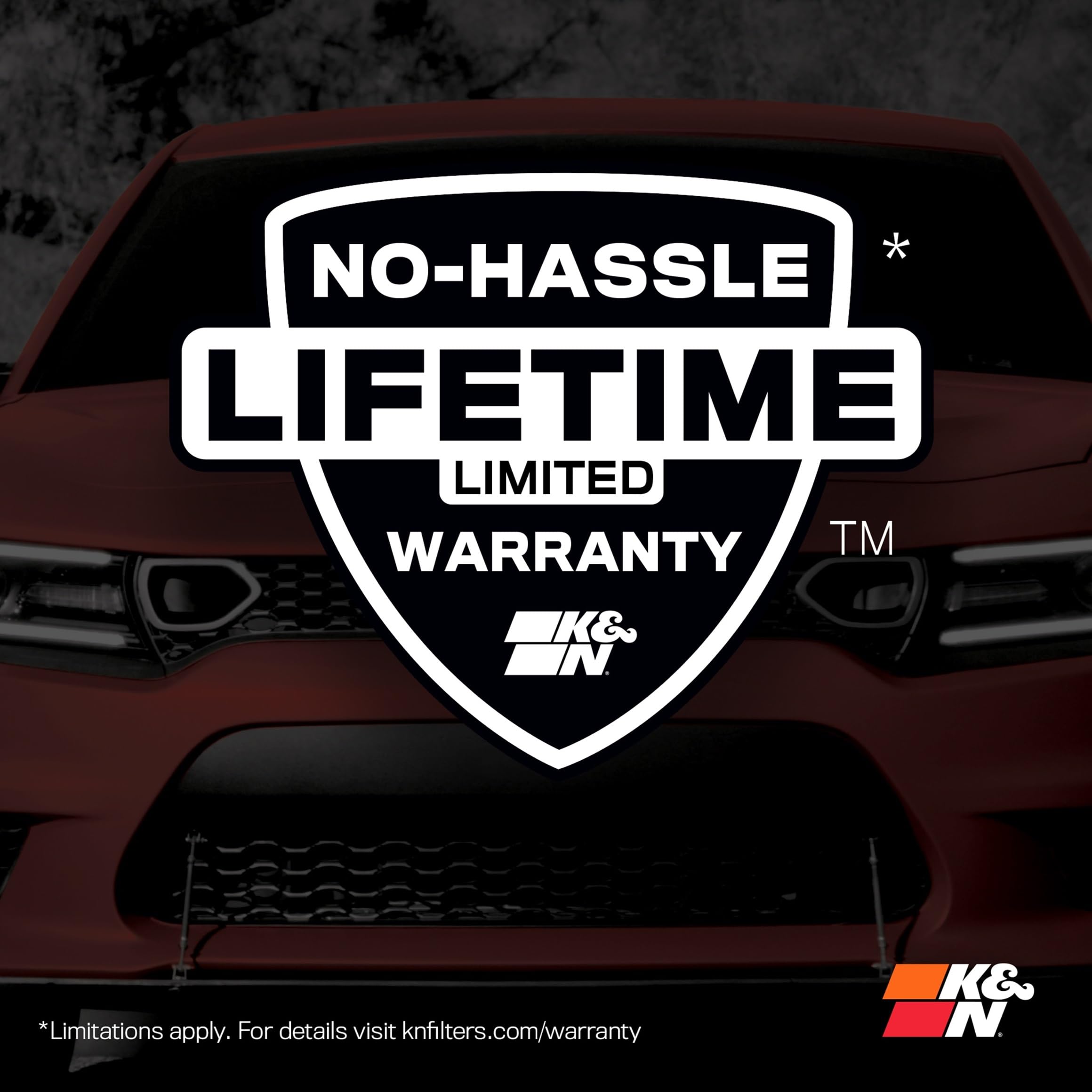 K&N installed in truck engine bay demonstrating compatibility benefit