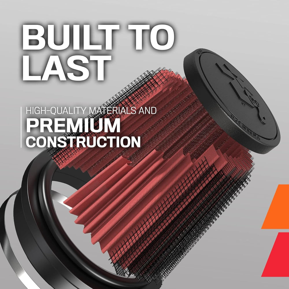 K&N in use on aftermarket intake demonstrating easy clamp-on installation