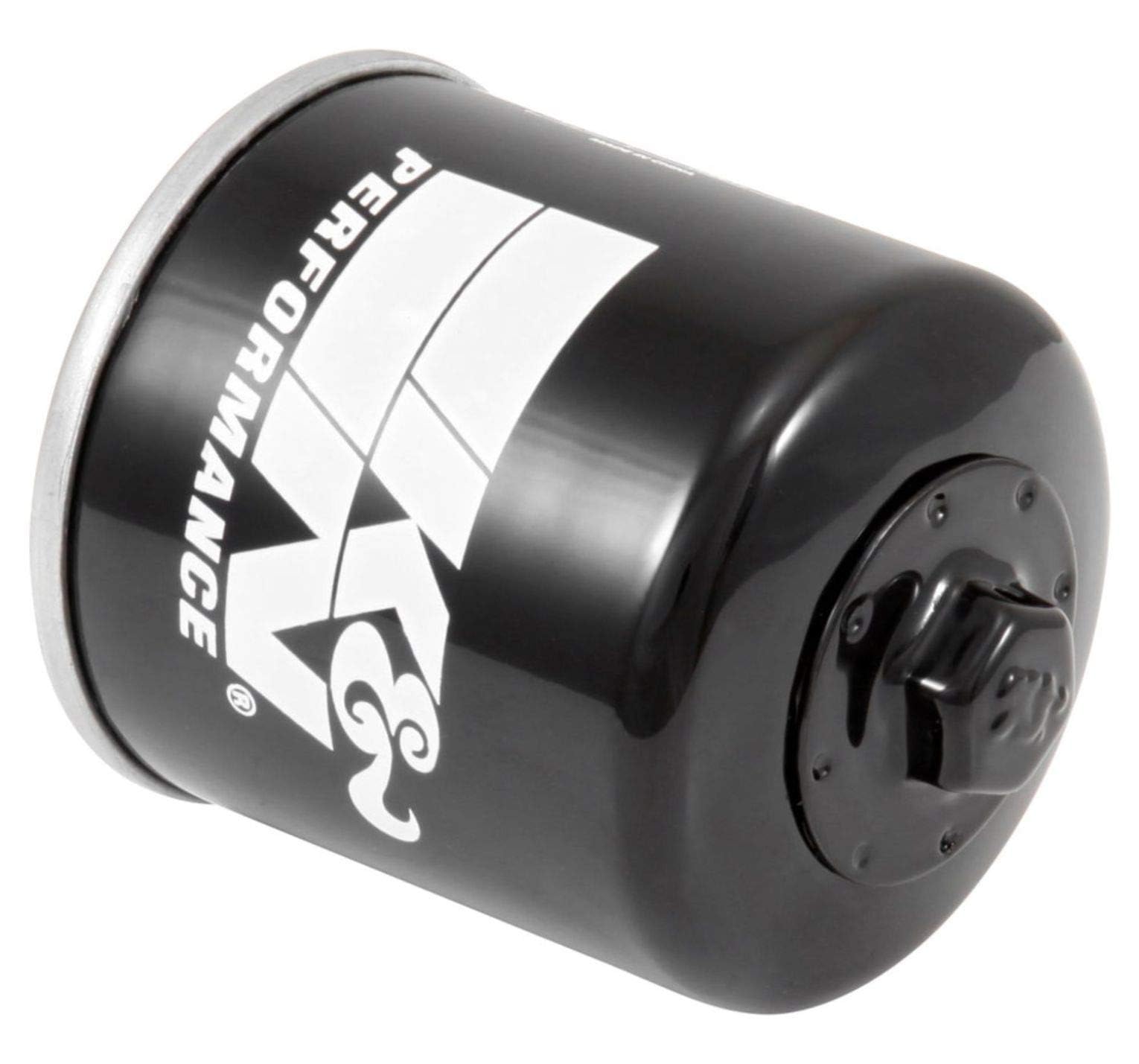 K&N KN-204-1 front view showing compact design and durable finish for easy replacement