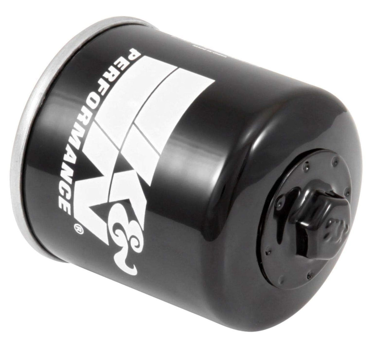 K&N KN-204-1 front view showing compact design and durable finish for easy replacement