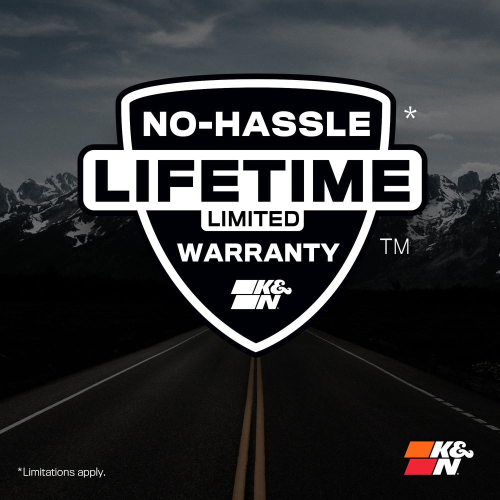 K&N oiled surface close-up illustrating reusable washable construction
