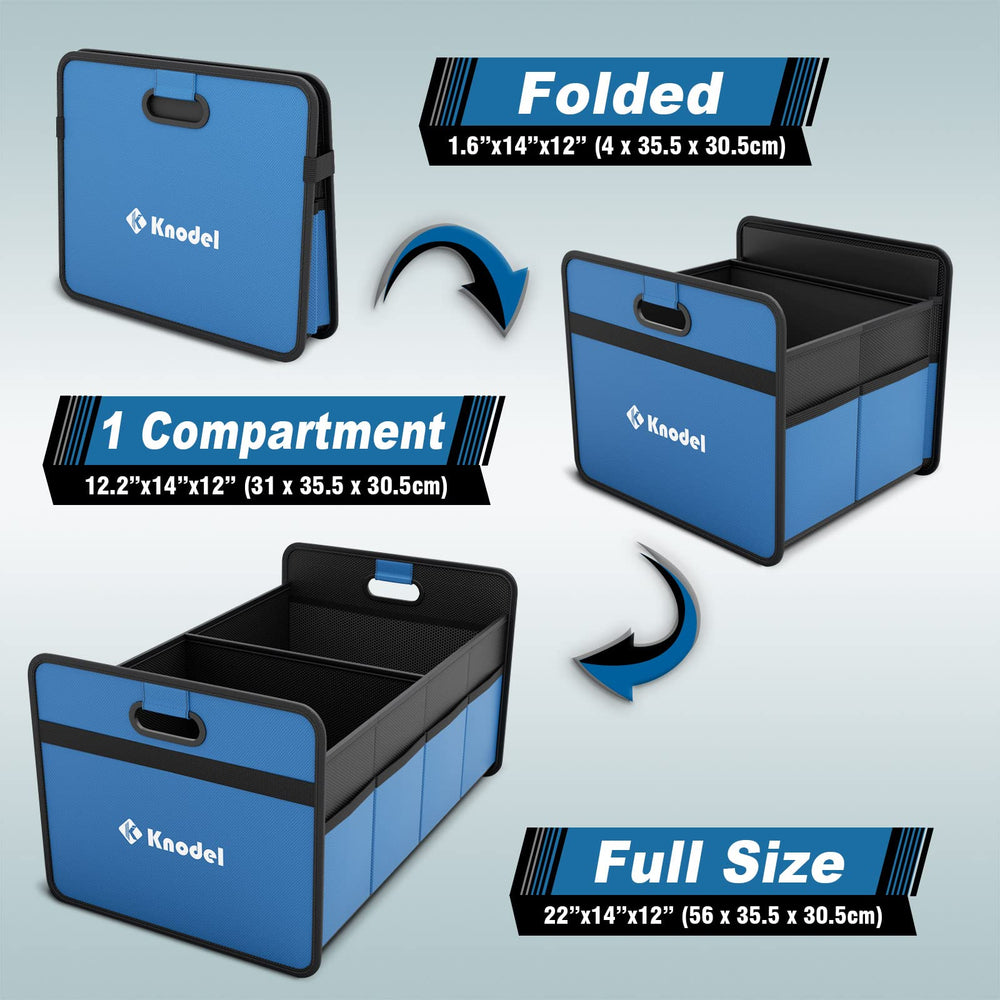 K KNODEL folded flat for compact storage and space-saving benefit