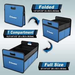 K KNODEL folded flat for compact storage and space-saving benefit