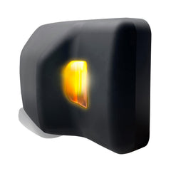 K Source flat glass lens detail showing clear reflective surface benefit
