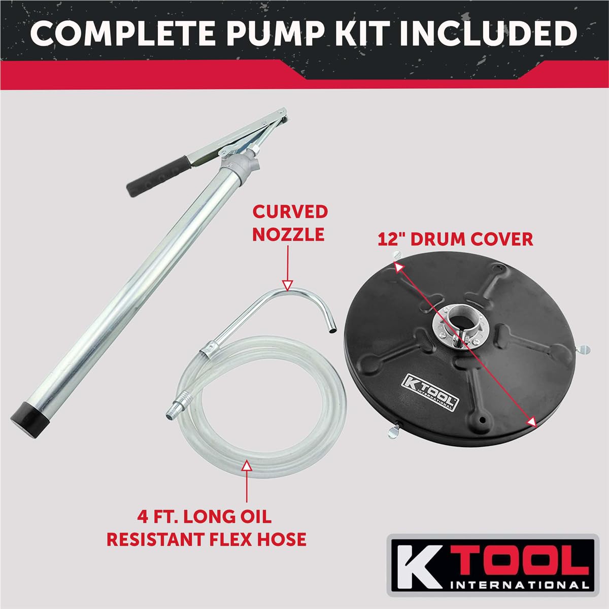 K Tool International next to hands for scale showing compact lightweight 6.08 lb design